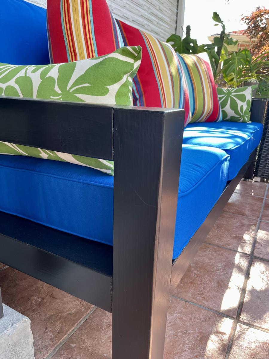 Minimalist Farm Style Outdoor Sofa Ana White